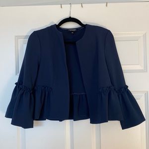 Topshop ruffle blazer